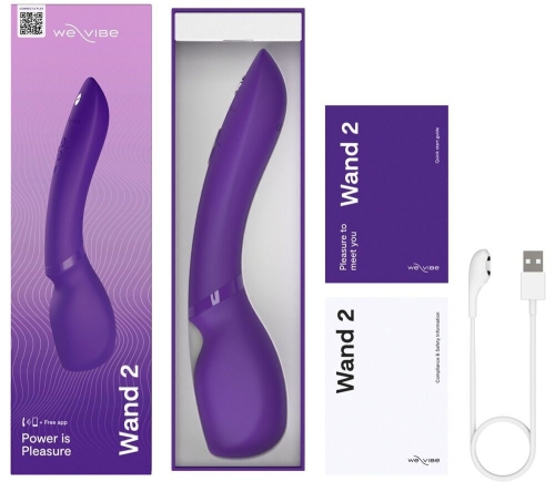 Смарт вібратор для точки G фіолетовий We-Vibe Wand 2 - 6