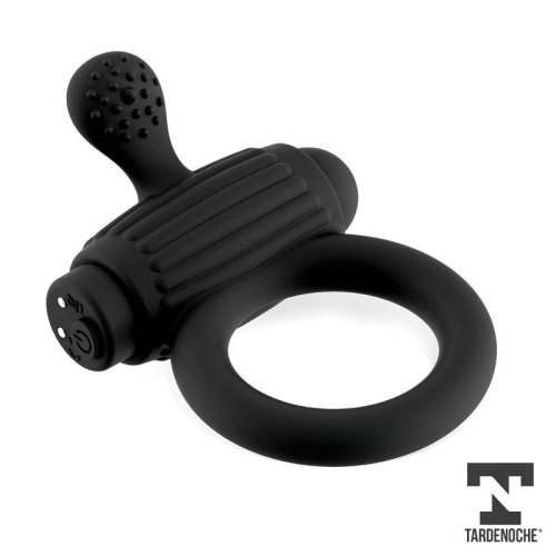 Эрекционное виброкольцо для члена силиконовое черного цвета Tardenoche Dully Vibrating - 3