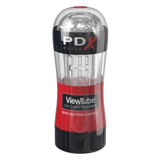 Мастурбатор для мужчин прозрачный Pipedream PDX Elite Viewtube See-Thru Stroker