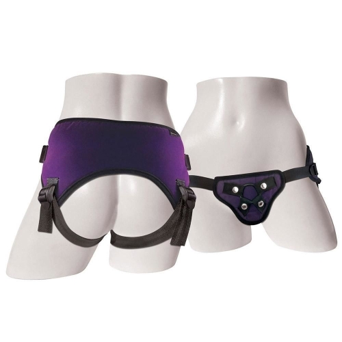 Трусы для страпона Sportsheets Lush Strap On Пурпурные - 3