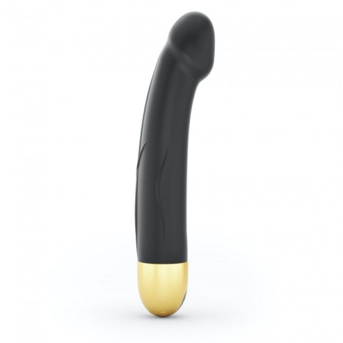 Вібратор реалістичний з силікону чорний Dorcel Real Vibration M Gold 2.0 - 1