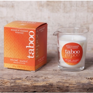Масажна свічка для жінок з ароматом нектарину Ruf Taboo Peche Sucre 60 гр