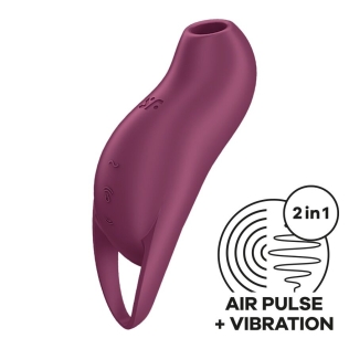 Вакуумный клиторальный стимулятор с вибрацией фиолетового цвета Satisfyer Pocket Pro 1