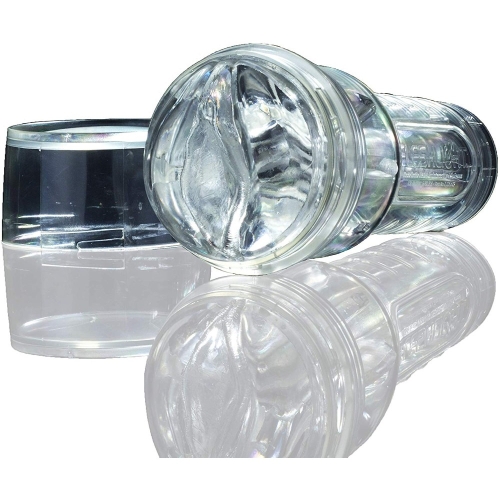 Мастурбатор в колбе вагина из киберкожи прозрачного цвета Fleshlight Ice Lady - 3