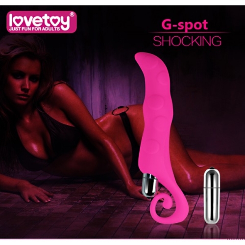 Вагінальний вібратор зі стимуляцією точки G рожевий Lovetoy Shocking Series - 2