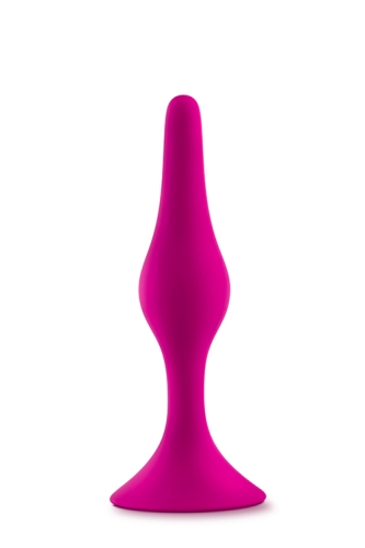 Анальная маленькая пробка конической формы розового цвета Blush Luxe beginner - 1