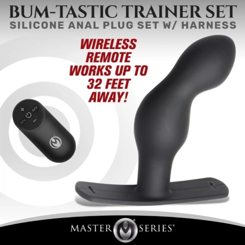 Ременной анальный вибрострапон с дистанционным управлением черный XR Brands Prostate Plug - 4