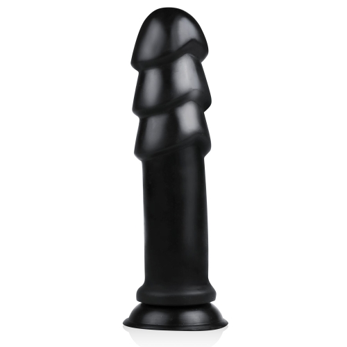 Анальний корок на присосці чорного кольору BUTTR MadBull Muzzl XXL Dildo - 1