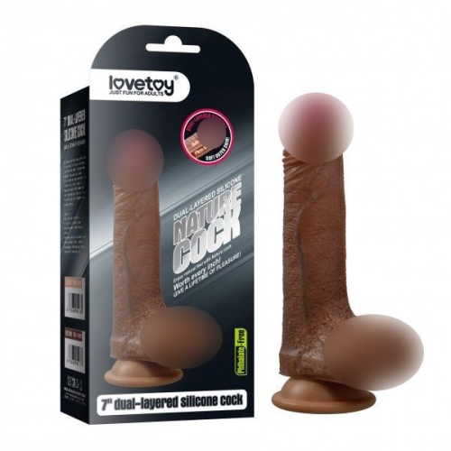 Реалістичний фалоімітатор з кібершкіри на присоску Lovetoy - 1