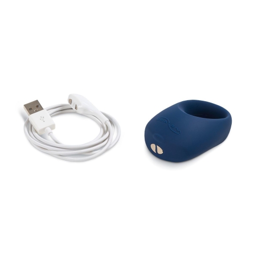 Эрекционное смарт виброкольцо синего цвета We Vibe Pivot - 7