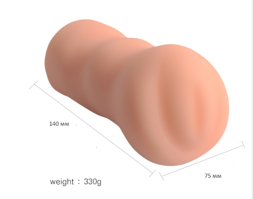 Мастурбатор вагина ребристая из киберкожи Xiang'er Pussy L 14,5 см - 1