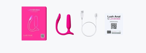 Анальна смарт-вібропробка з LED-підсвічуванням рожева Lovense Lush Anal - 5