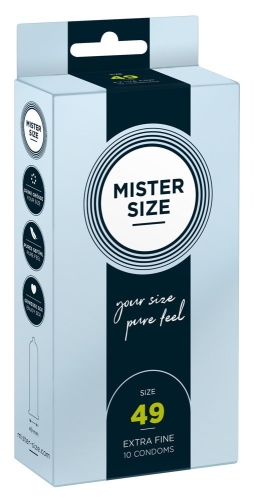 Презервативи Mister Size 49 mm (мм) 10 штук Містер Сайз - 3