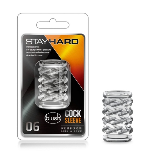 Прозрачная насадка на член Blush Stay Hard модель 06 - 1