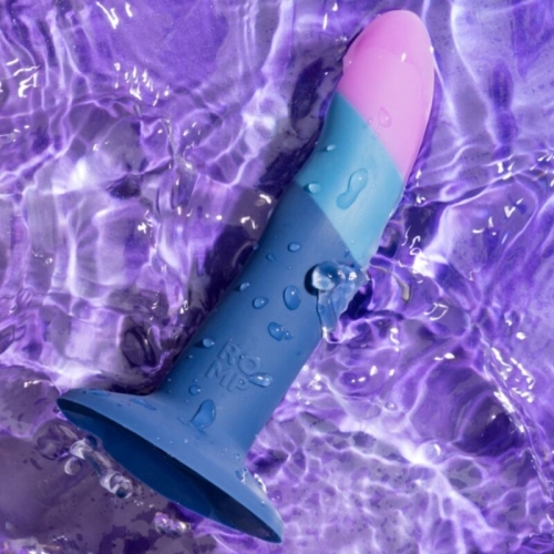 Фаллоимитатор на присоске Насадка на страпон силикон разноцветный Romp Piccolo Dildo Tricolor Suction Cup - 2