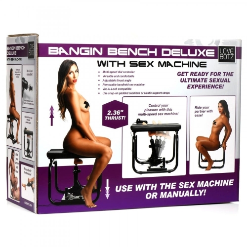 Секс машина із кріслом чорного кольору XR Brands Deluxe Bangin - 10