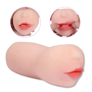 Мастурбатор ротик для члена без вібрації тілесного кольору XISE Cute nose