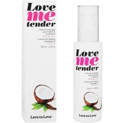 Масажне масло з запахом кокоса Love To Love LOVE ME TENDER 100 мл - 1
