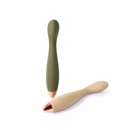 Вібратор для стимуляції точки G та клітора жовтий Sweet Em Velvet Lure - 7