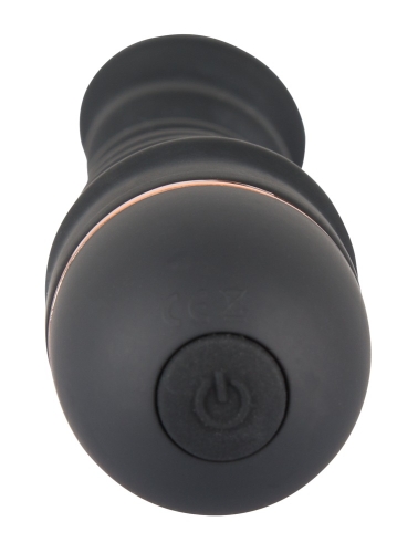 Оксамитовий вібратор силіконовий чорного кольору You2Toys Bendy Ripple Vibrator - 4