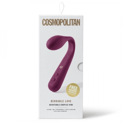 Вагінальний гнучкий вібратор для стимуляції точки G фіолетовий Cosmopolitan Bendable Love - 1