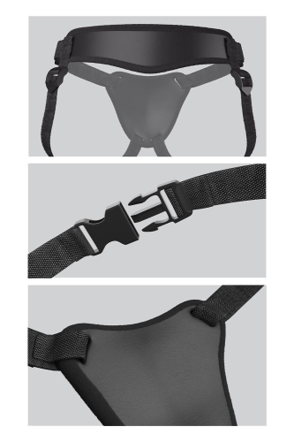 Трусики для страпону чорні Pipedream Body Dock Elite - 5