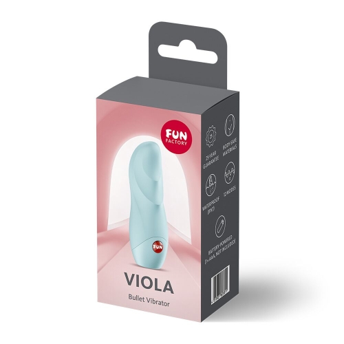 Міні вібратор для клітора блакитний Fun Factory Viola Ice Blue - 7