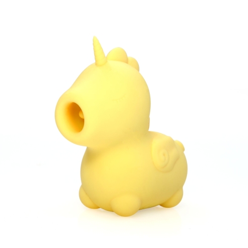 Вібратор Пульсатор одноріжка для клітора жовтого кольору Unihorn Bean Blossom - 1