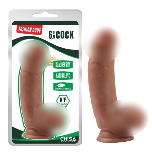 Латинский фаллоимитатор на присоске Fashion Dude 6.9 Inch Cock - 1