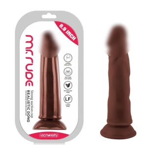 Фаллоимитатор реалистик на присоске Realistic Dong Mr. Rude 8.9 коричневый
