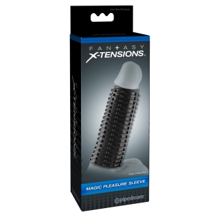 Насадка на член открытая черного цвета X-Tensions Magic Pleasure