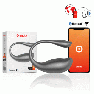Смарт виброяйцо вагинальное черного цвета Oninder 
