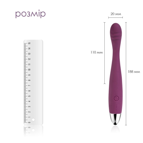 Вибратор грущийся для точки Джи фиолетовый Svakom Cici - 2