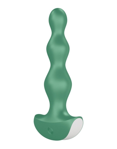 Анальний 12/3, 2 см стимулятор-намистини з двома моторами Satisfyer Lolli-Plug 2 (green) Пробка Лоллі - 2