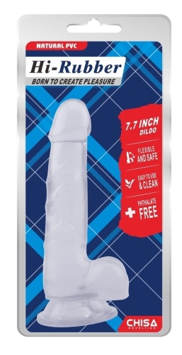 Фалоімітатор на присоску реалістичний прозорий CHISA 7.7 Inch Dildo Clear - 5