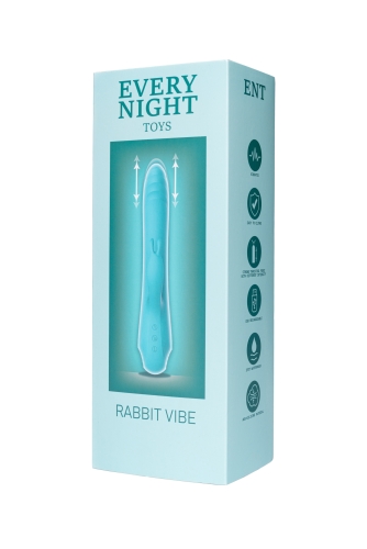 Вибратор-кролик Пульсатор для точки G голубой Every Night Toys - 5