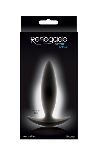 Анальний корок чорного кольору NS Novelties Renegade spades small - 2