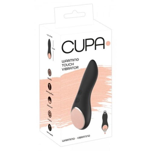 Вибратор для клитора с подогревом черный CUPA Warming Touch - 4