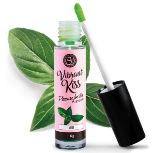 Блиск для губ з ефектом вібрації зі смаком м'яти Secret Play Vibrant Kiss, 6 грам