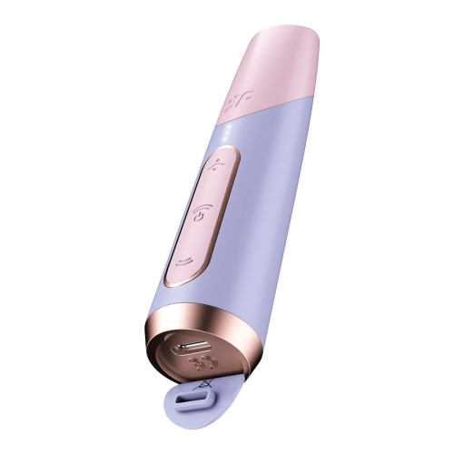 Вакуумний стимулятор для клітора фіолетового кольору Satisfyer Bold Kiss - 4