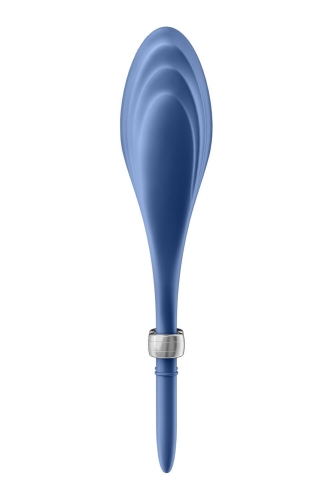 Эрекционное виброкольцо для пениса синего цвета Satisfyer Duelist - 5