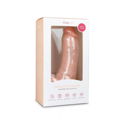 Фаллоимитатор реалистичный с присоской бежевый EasyToys Realistic Dildo 20 см - 4