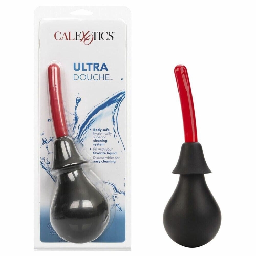 Анальний душ чорний з червоним носиком Ultra Douche California Exotic - 1