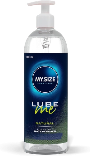 Високоякісний натуральний гель найновішої серії MySize Lube Me Natural 1000 мл - 1
