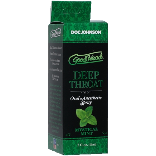 Спрей для минета Глубока Глотка Doc Johnson GoodHead Deep Throat Spray – Mystical Mint Мята (59 мл) - 2