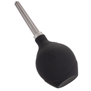 Анальная груша черного цвета Lockink Sevanda Stream Enema Bulb