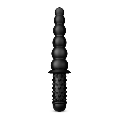 Анальний ланцюжок чорного кольору BUTTR Akimbo Double Sided Anal Dildo - 1