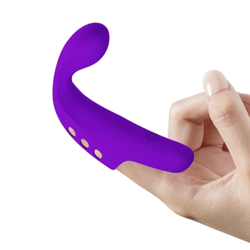 Вібронасадка на палець для клітора фіолетова Lybaile Pretty Love Fingering Vibrator Gorgon - 7
