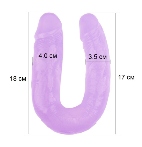 Подвійний фалоімітатор фіолетовий CHISA 14 Inch Dildo - 3