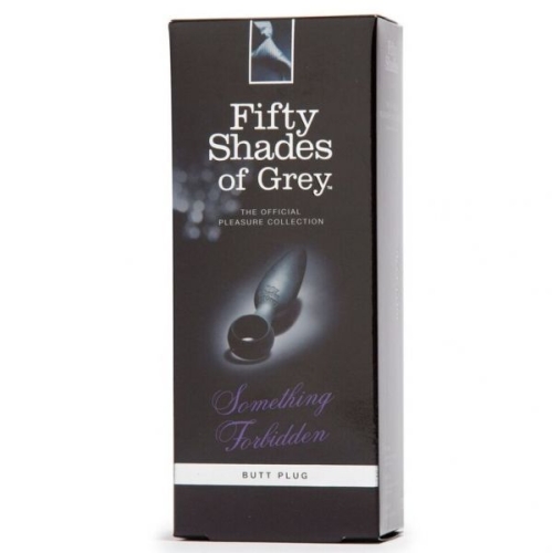 Анальная пробка с кольцом черного цвета Fifty shades of grey Кое что запретное - 2